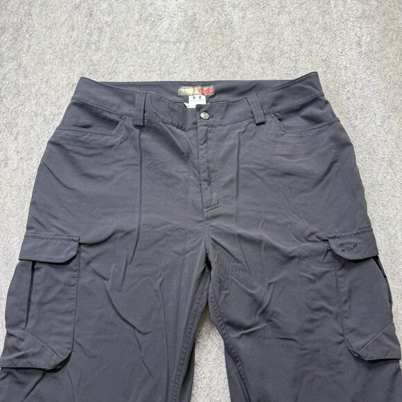 Under Armour Cargo Pants Men 40 x 32 Black Nylon Performance Adjustable Ankle - Picture 3 of 16
